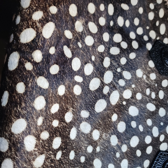 Henri Bendel The Carlyle 2 way Tote Leather Trim Calf Hair Handle - Picture 16 of 16